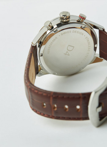 Men's Leather Analog Watch D903029STR