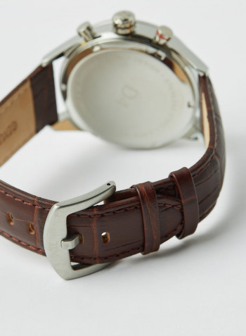 Men's Leather Analog Watch D903029STR
