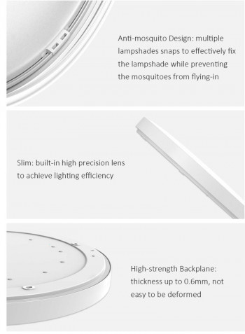 Yeelight 220V LEDs Ceiling Light multicolour 40.00*9.00*40.00cm