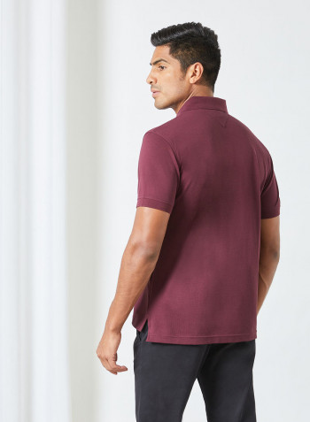1986 Regular Fit Polo Burgundy