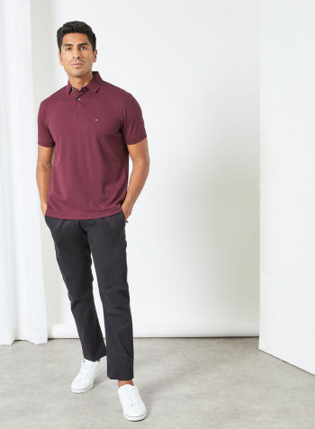 1986 Regular Fit Polo Burgundy
