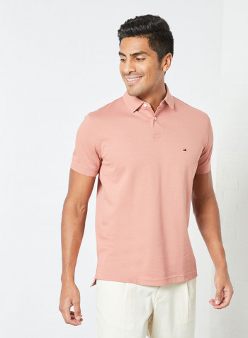 1987 Regular Fit Polo Pink