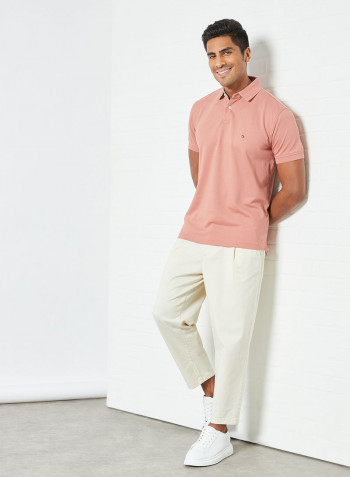 1987 Regular Fit Polo Pink