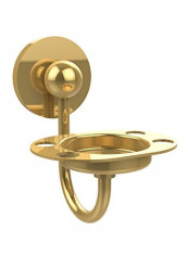 Toothbrush And Tumbler Holder Gold 4.5x3.5x6inch reviews Toothbrush And Tumbler Holder Gold 4.5x3.5x6inch