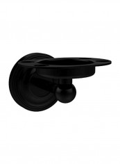Wall Mounted Tumbler And Toothbrush Holder Black 4.5x3.5x6inch