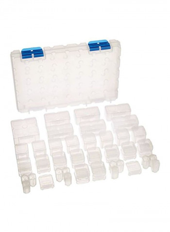 53-Piece Dot Box Storage System Clear