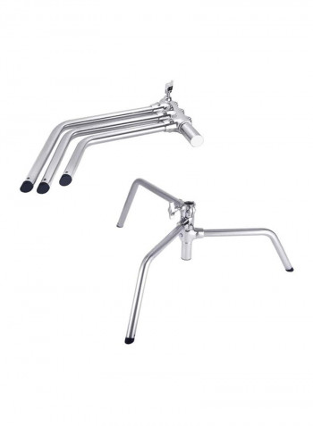 Adjustable Tripod With Turtlebase 134cm Silver