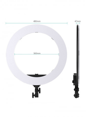LED Video Ring Light 18inch Black/White