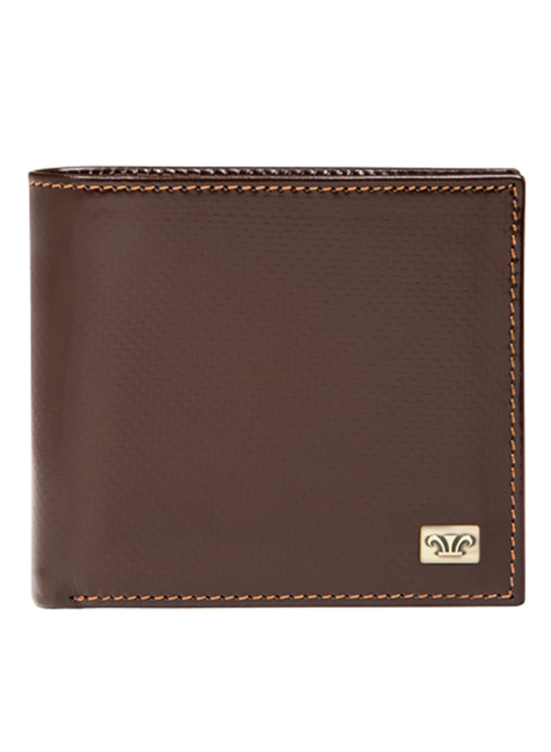 Infinity Leather Wallet Brown