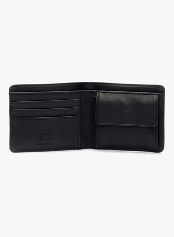 Standard Wallet With Coin Pocket Black