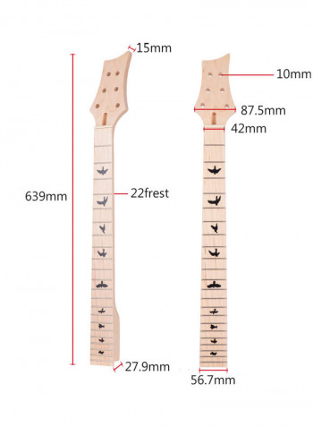 Universal Unfinished Electric Guitar Neck