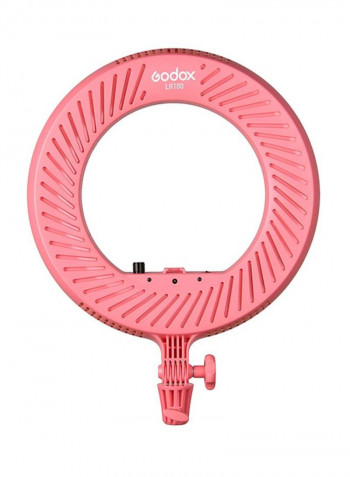 LED Video Light Ring With Phone Holder White