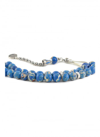 Variscite Prayer Beads with Sterling Silver components