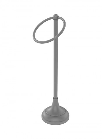 Vanity Top Single Ring Guest Towel Holder Matte Grey 6x20x5.5inch