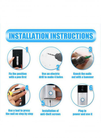 1080P Two Way WiFi Surveillance Doorbell Camera