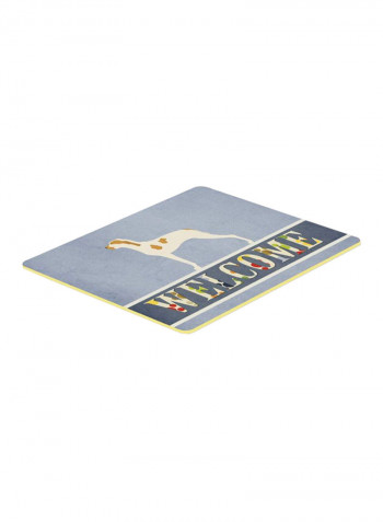 Ariege Pointer Welcome Kitchen Mat Multicolour 18 x 18inch