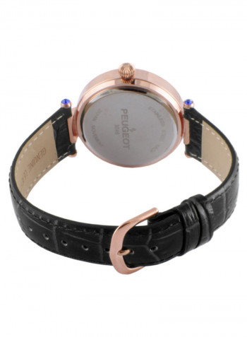 Women's Leather Analog Watch 3046BK