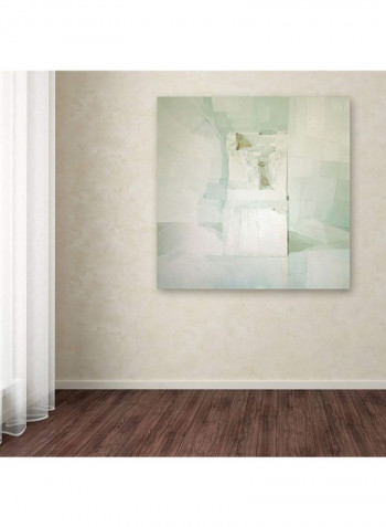 White Artwork Canvas Wall Art Multicolour 24 x 24inch