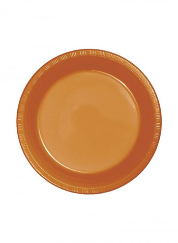 240-Piece Dessert Plastic Plates 324811 6.75inch