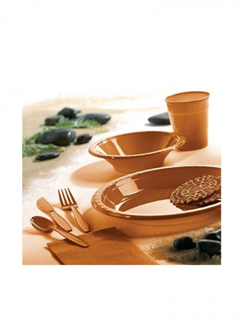 240-Piece Dessert Plastic Plates 324811 6.75inch