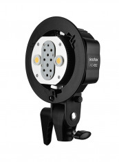 Dual Power Flash Head Bowens Mount Double Tube Light Black