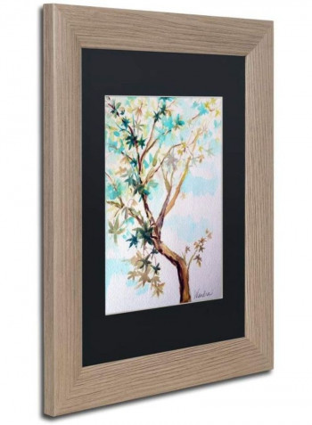 Blue Maple Birch Frame Wall Art Multicolour 11 x 14inch