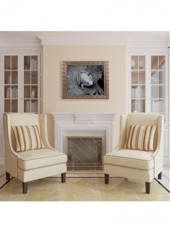 Northern Green Frog Wall Art Black 11 x 14inch