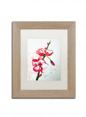 Spring Bloom Copy Framed Wall Art Silver 16 x 24inch
