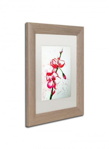 Spring Bloom Copy Framed Wall Art Silver 16 x 24inch