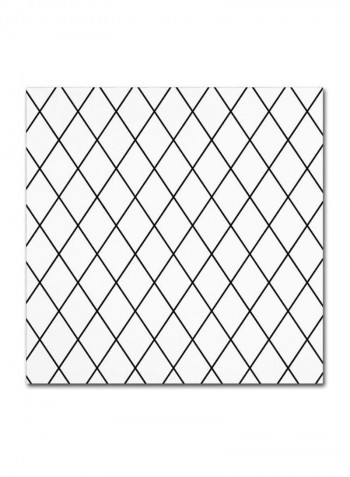 Group 04 B Canvas Wall Art Black/White 18 x 18inch