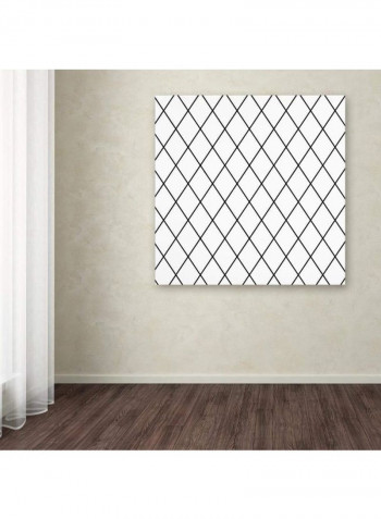 Group 04 B Canvas Wall Art Black/White 18 x 18inch
