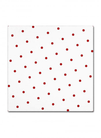 Group 05 B Canvas Wall Art White/Red 18 x 18inch