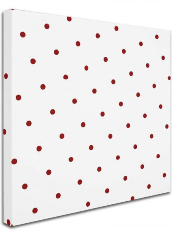 Group 05 B Canvas Wall Art White/Red 18 x 18inch