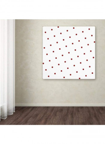 Group 05 B Canvas Wall Art White/Red 18 x 18inch