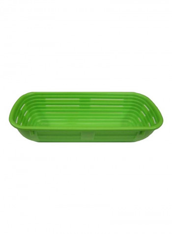 Rectangular Proofing Basket Green 4.75 x 10.625inch
