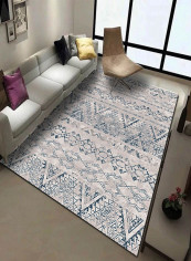 Durable Morden Pattern Anti-slip Soft Carpet Multicolour 80x120centimeter