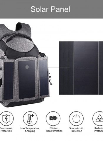 Large Capacity Camera Bag Grey