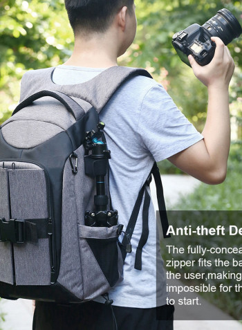 Large Capacity Camera Bag Grey