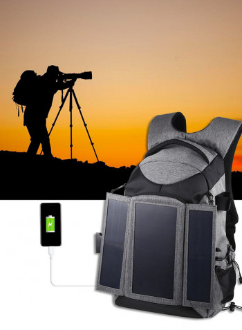Large Capacity Camera Bag Grey