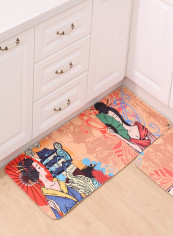 Multifunctional Anti-slip Floor Mat Multicolour 80x120centimeter
