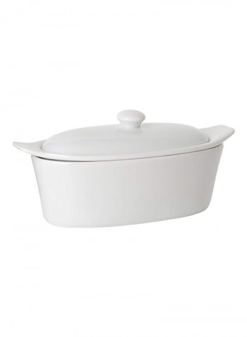 Porcelain Butter Boat White 8.3x3.9x3.8inch