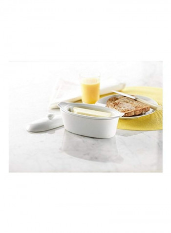 Porcelain Butter Boat White 8.3x3.9x3.8inch