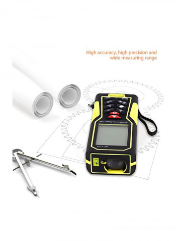 Portable Laser Distance Meter Yellow/Black 16centimeter