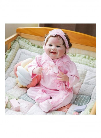 Reborn Baby Doll With Rabbit Toy 22inch