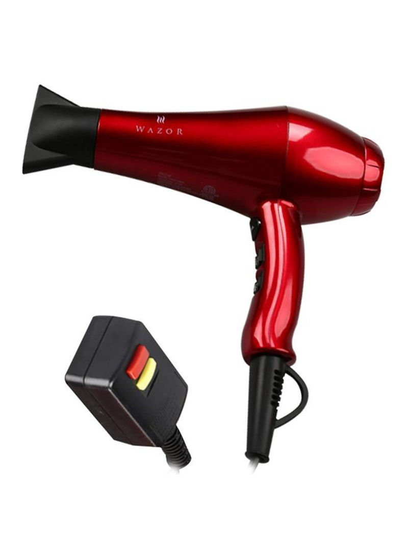 Blow Dryer With Cool Shot Button Red/Black