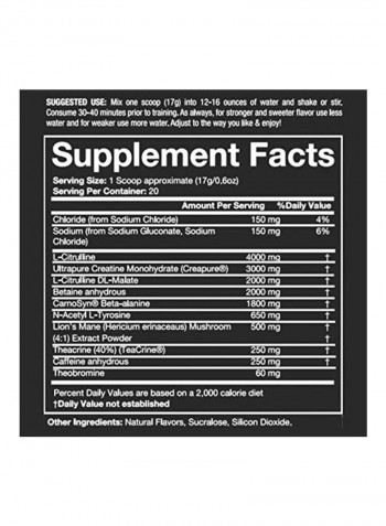 Premium Evidence Based Pre Workout Blend