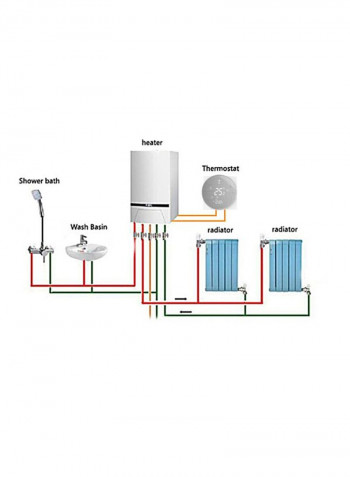 BTH-6000L-GCLW Smart Wi-Fi Digital Temperature Controller Grey/White 86x86x13.3millimeter