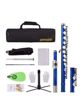 16-Keys Closed Hole-C Flute With Storage Bag