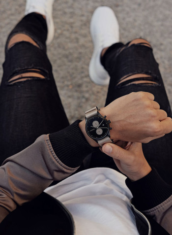 Men's Voyager Fabric Strap Watch