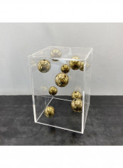 Acrylic Cover Planet Ornament Golden